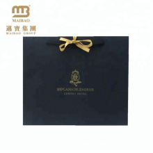 contemporary durable paper gift bag with ribbon bow tie